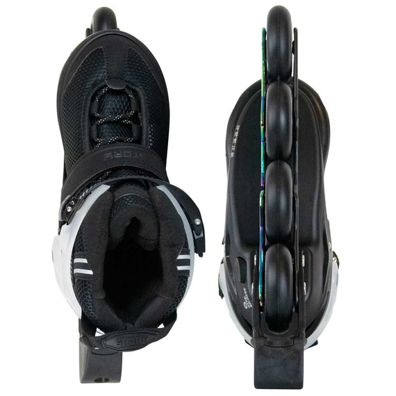 Story Motion Nastavitelné inline brusle Black and Rainbow