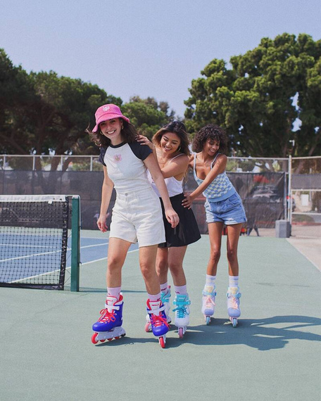 Inline brusle Impala Lightspeed Blue-Pink Rekreační kolečkové brusle