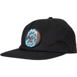 Santa Cruz Screaming Wave Snapback Cap Black