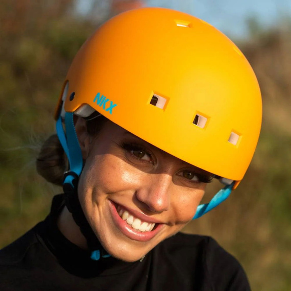 NKX Brain Saver Skateboardová helma Orange/Blue