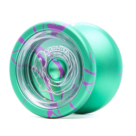 Yoyo pro pokročilé YoYoFactory Axolotl Metal Green-Purple Splash