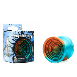 Kovové yoyo YoYoFactory Bullseye Orange Teal Fade