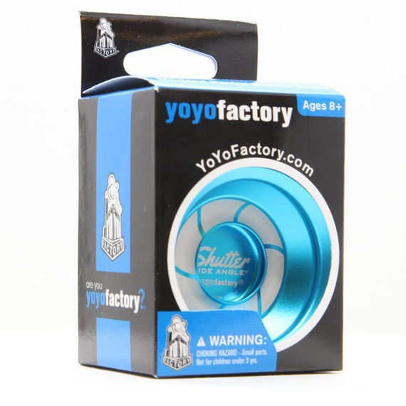 Kovové yoyo YoYoFactory Shutter Wide Angle Aqua