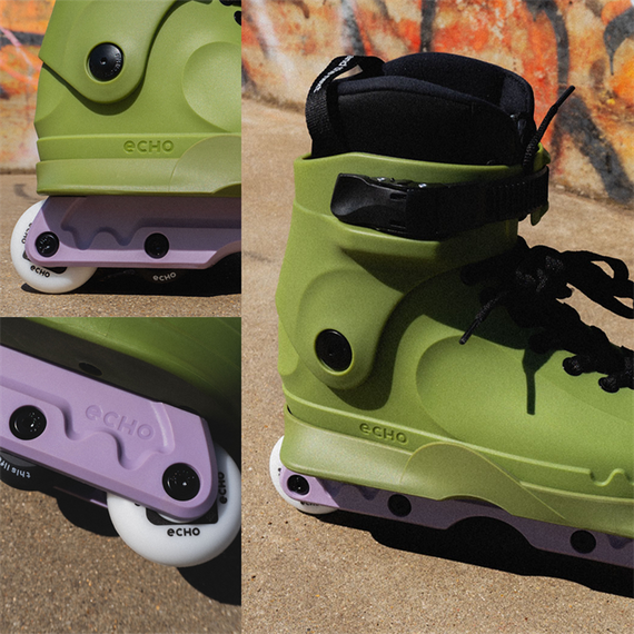 Agresivní kolečkové brusle Echo Verve Green