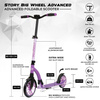 Městská dopravní koloběžka Story Big Wheel Advanced Foldable Scooter Purple 230/200 mm