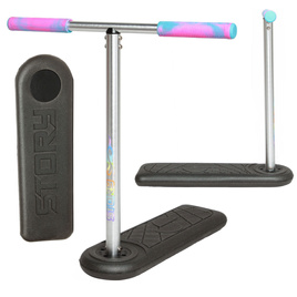 Hulajnoga Wyczynowa na trampolinę Story Pro Trampoline Scooter Czarno-Tęczowy 61-71 cm