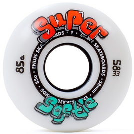 ENUFF Super Softie Skateboard Wheels 58 mm White