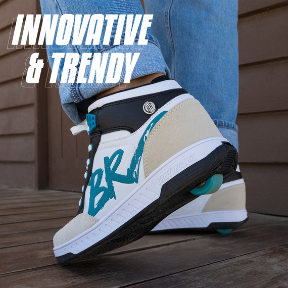 Breezy Rollers Skater Shoes Bílá a světle modrá 