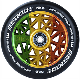 NKD Black Widow Black-Rasta 120 mm kolo koloběžky