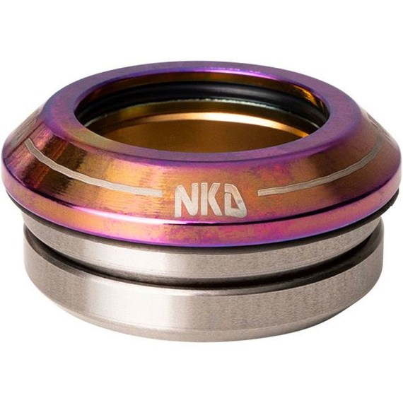 Integrovaná kormidla pro NKD Pro Steel Stunt Scooter Headset Rainbow 1 1/8"