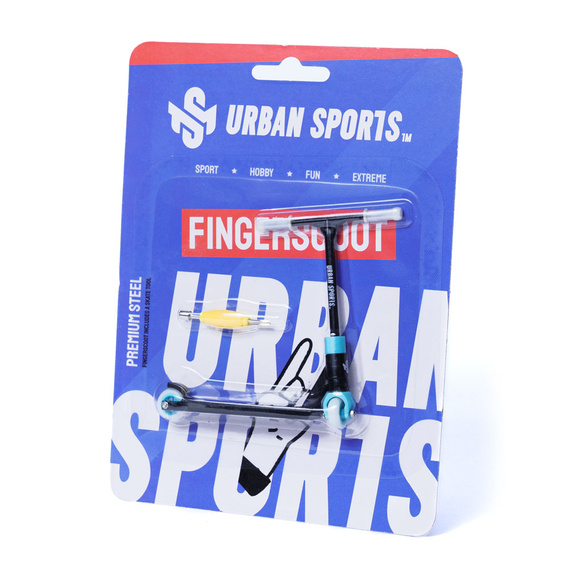 Urban Sports Finger Scoot Prorider Black/Sky Blue Černá/modrá koloběžka 8,2 cm