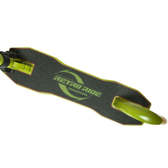 Městská koloběžka s předním odpružením Story Retro Ride Green