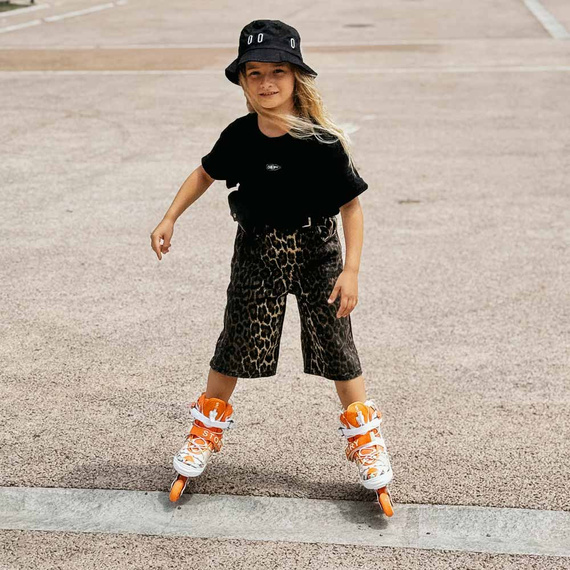 Story Spike Nastavitelné inline brusle LED Orange