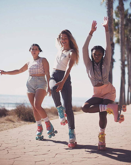 Impala Quad Skate růžová a žlutá