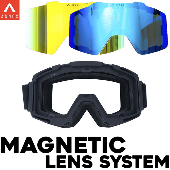 Snowboardové a lyžařské brýle Annox Team Adult RevoGold/Black