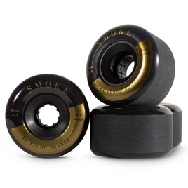 Krvavě oranžová kouřová černo-zlatá kola 69 mm 84A