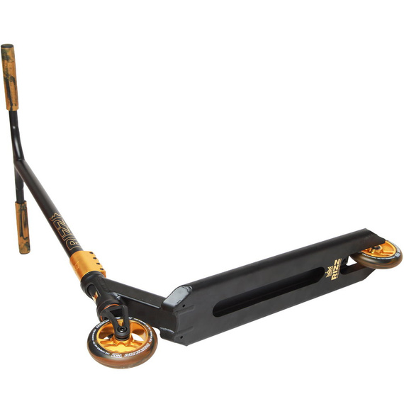 NKD RIZZ Stunt Scooter Black and Gold 88 cm