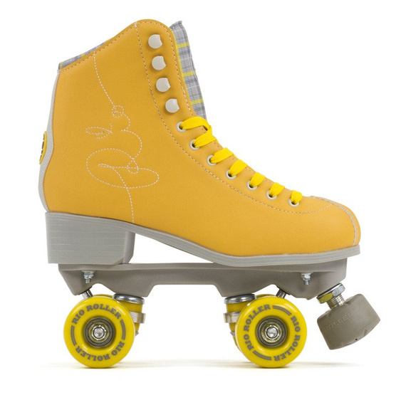 RIO ROLLER SIGNATURE QUAD SKATES Žluté kolečkové brusle