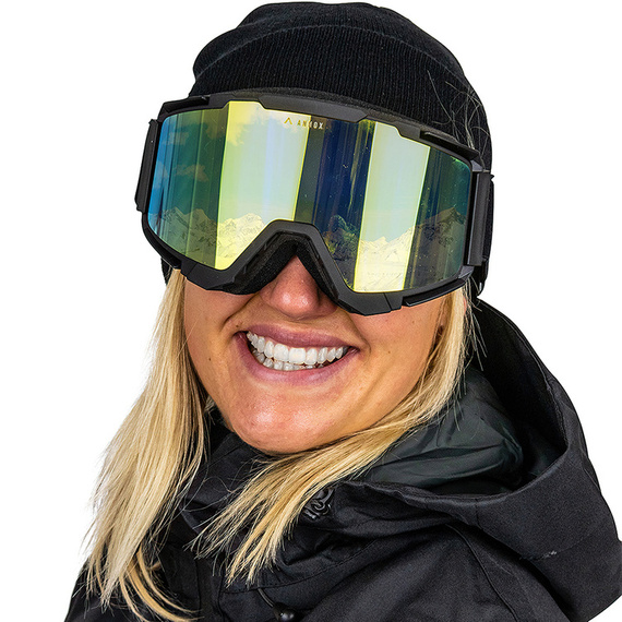 Snowboardové a lyžařské brýle Annox Team RevoGold pro dospělé