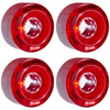Kółka do cruisera GLOBE Bruiser Clear Red Czerwony 62 mm