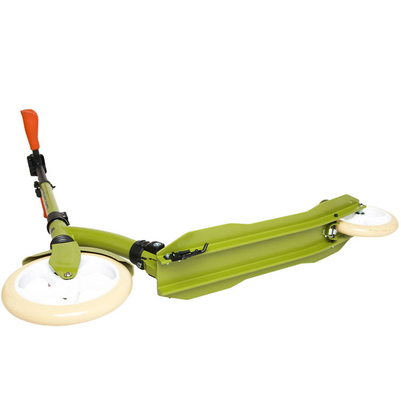 Městská koloběžka s předním odpružením Story Retro Ride Green