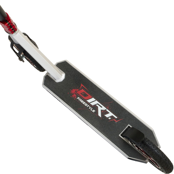Terenowa Hulajnoga Wyczynowa Story Dirt Freestyle Scooter Czarno-Srebrny 89,9 cm