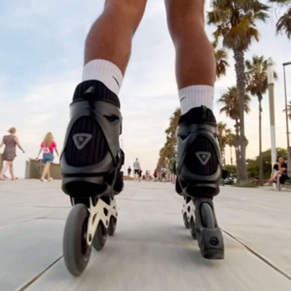 Story Epic tříkolové kolečkové brusle černo-růžové