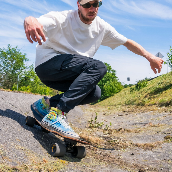 Hawgs Plow King GT Longboard Wheels Black 74mm 76A