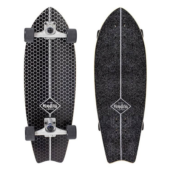 Mindless Surf Skate Fish Tail Black 29,5" prkno