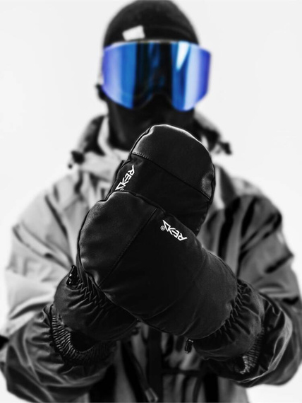 REKD Icon Over Cuff Snow Mitts M Black