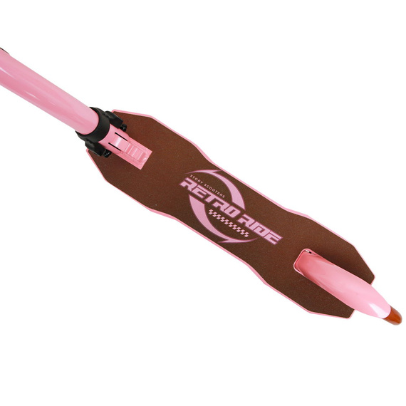 Městská koloběžka s předním odpružením Story Retro Ride Pink and White