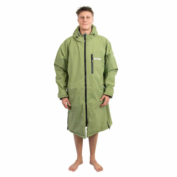 Poncho Ponczo Kurtka Story Change Robe  Army Green Wojskowa Zieleń