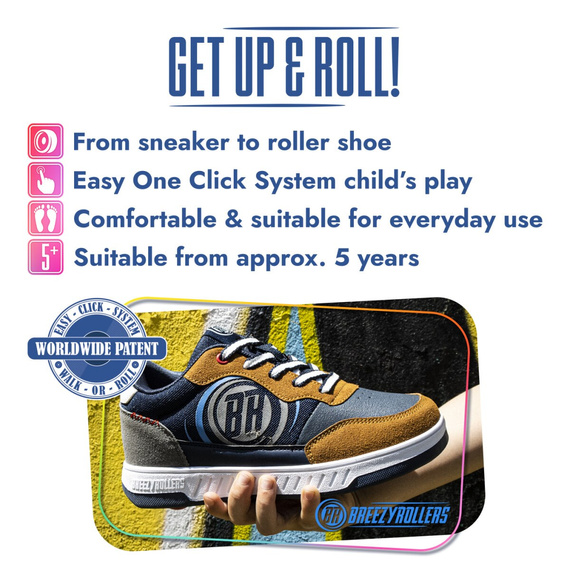 Breezy Rollers Hero 2 námořnická modrá a černá