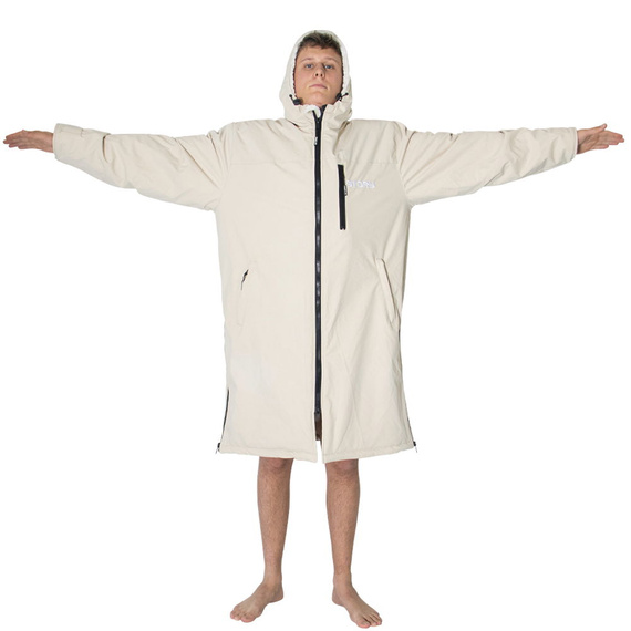 Poncho Ponczo Kurtka Story Change Robe Kremowy
