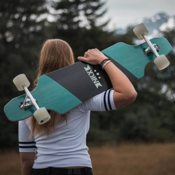 Longboard na początek NKX Fearless Żółty z Klonu Kanadyjskiego 101 cm