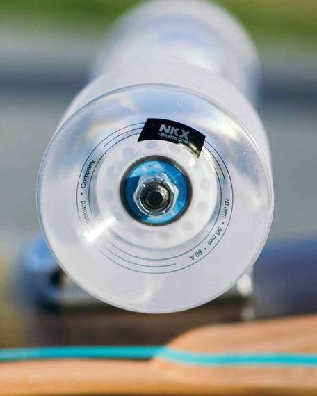 Longboard pro tanečníky NKX Geometric Walnut Green 117 cm