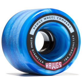Hawgs Fatty Sky Blue Swirl 63 mm 78A Longboardová kolečka