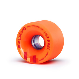 Orangatang Fat Free Wheels Orange 65mm 80A longboardová kolečka