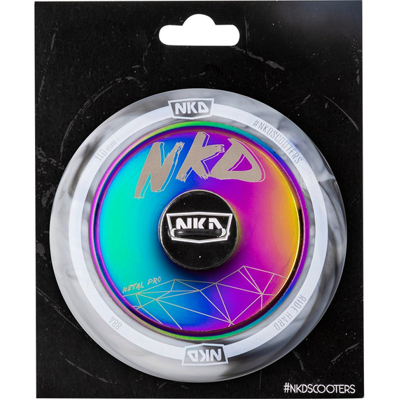 Kolečko pro koloběžku NKD Metal Pro černobílé 110 mm
