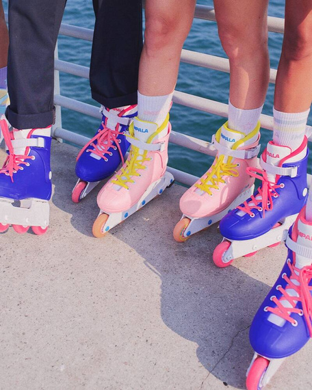 Inline brusle Impala Lightspeed Blue-Pink Rekreační kolečkové brusle