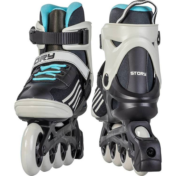 Rolki Uniwersalne Inline STORY Shockwave Czarno-Szare
