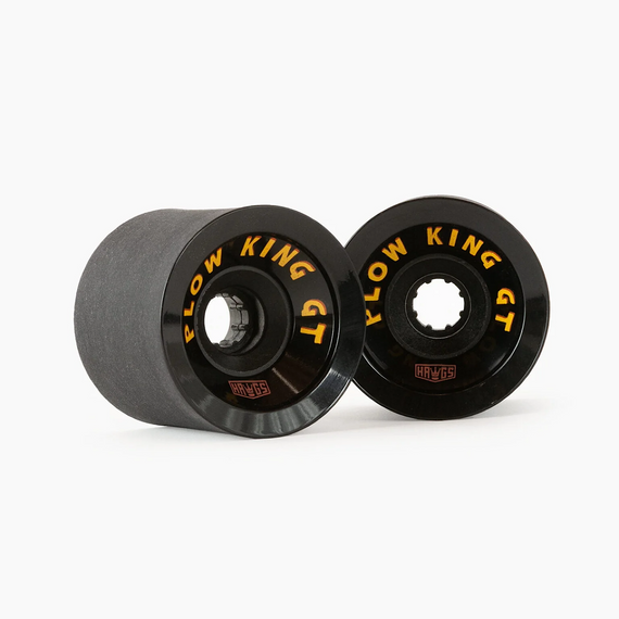 Hawgs Plow King GT Longboard Wheels Black 74mm 76A