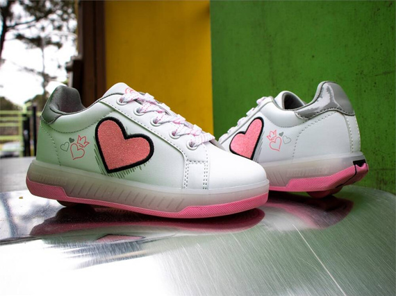 Breezy Rollers Blast White-Pink Boty