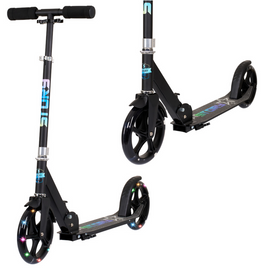 Přepravní koloběžka s velkými koly Story Urban GO! Černá LED dioda