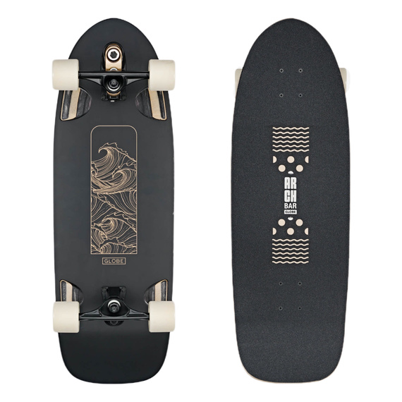 GLOBE Walrus Surfskate Board - Black/Peaking 31"