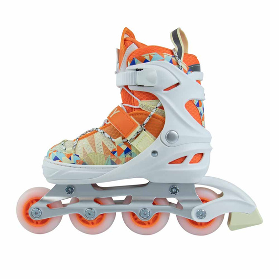 Story Spike Nastavitelné inline brusle LED Orange