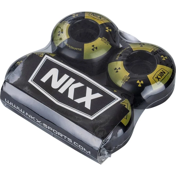NKX Candy Series Toxic Black and Yellow 53mm 99A skateboardová kolečka