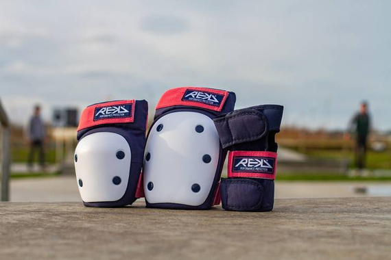 Sada chráničů REKD Heavy Duty Triple Pad Set L Blue-Pink