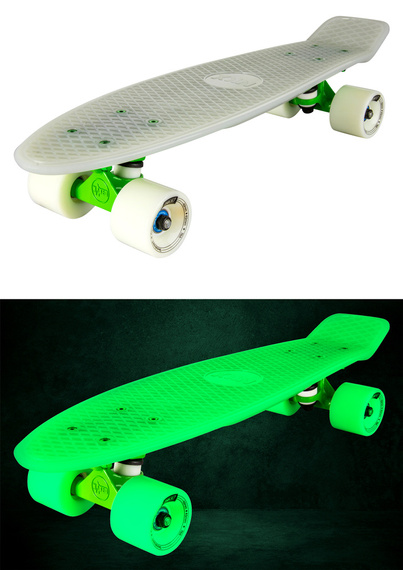 Fiszka NKX Deluxe bílá a zelená fluorescenční 22"