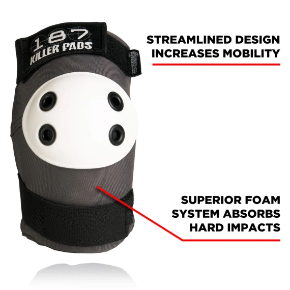 187 Chrániče loktů Killer Pads Grey/Black/White